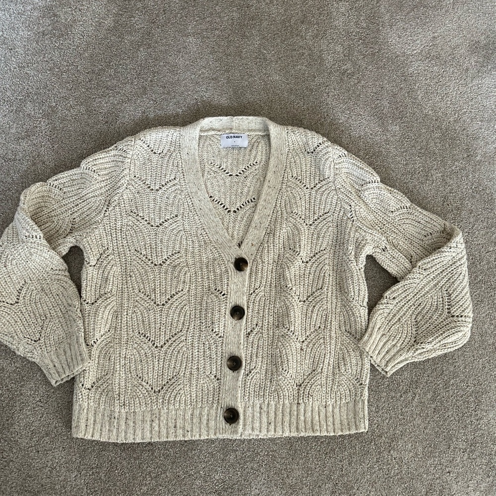 Old Navy Chunky Knit Cardigan Sweater